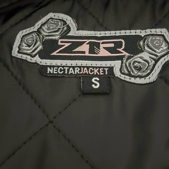 Z1R Black & White Women’s Leather Motorcycle Jacket Small - Picture 6 of 10